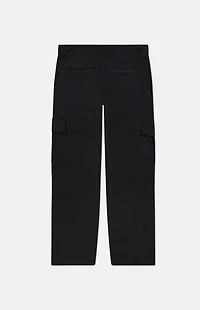 WeSC Black Open Bottom Cargo Pants