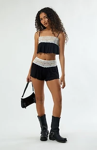 Est. PAC 1980 Lace Trim Lounge Shorts