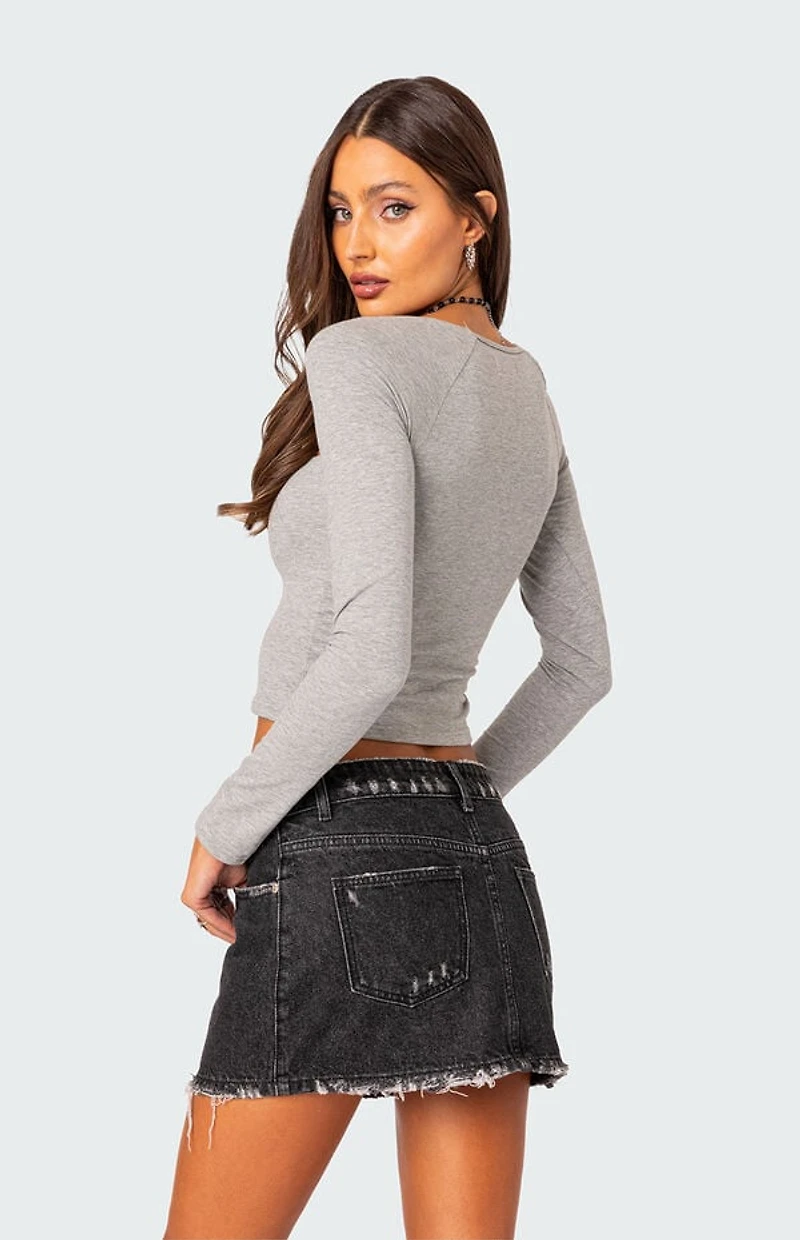 Edikted Urban Girl Wide Neck Top