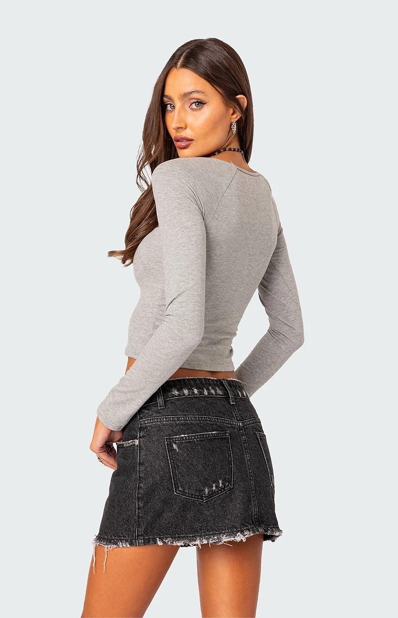 Edikted Urban Girl Wide Neck Top