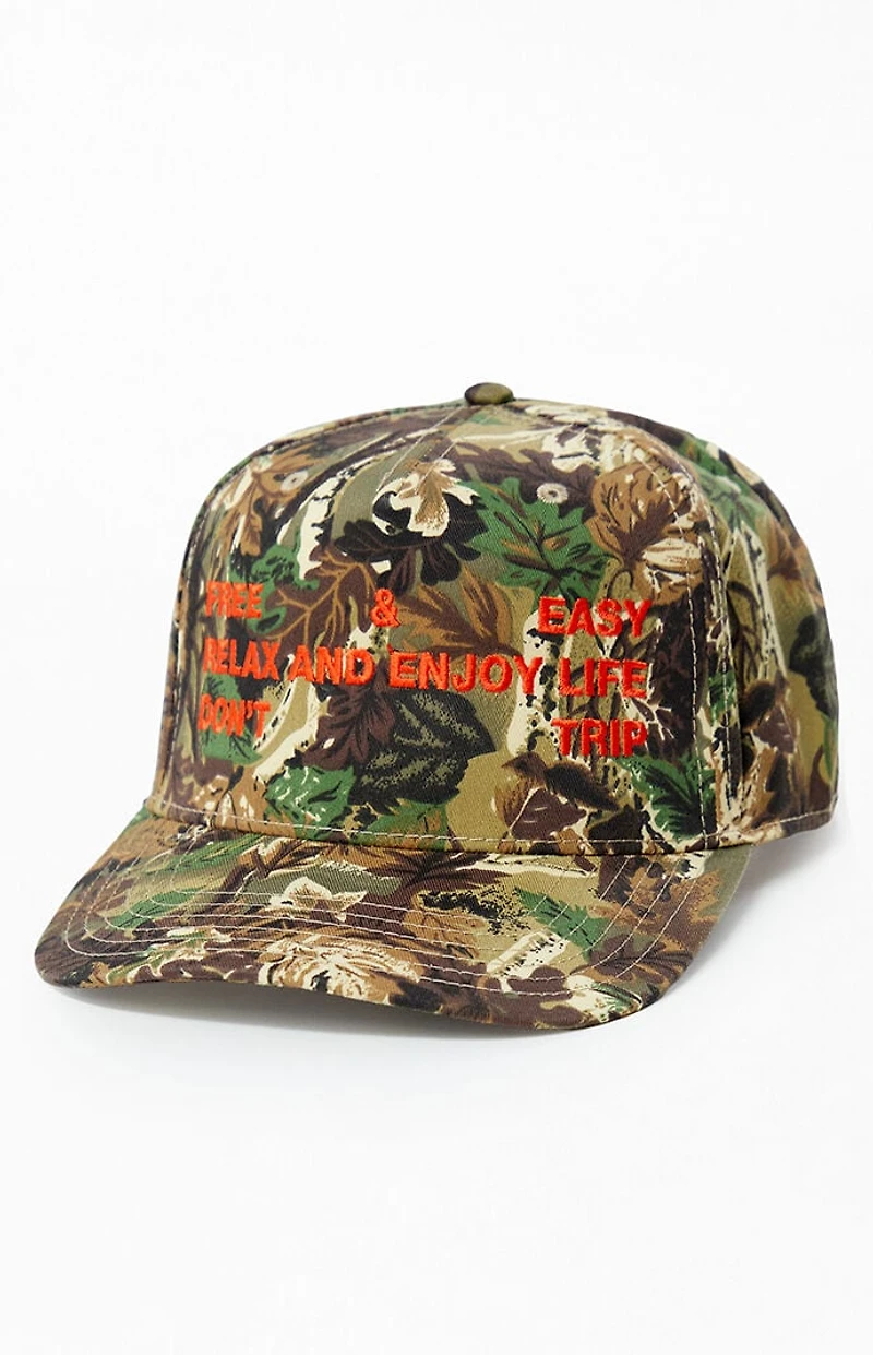 Free & Easy Tree Camo Trifecta Two Tone 5 Panel Snapback Hat