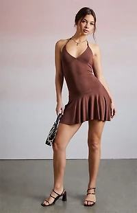 Third Charm Amara Halter Mini Dress