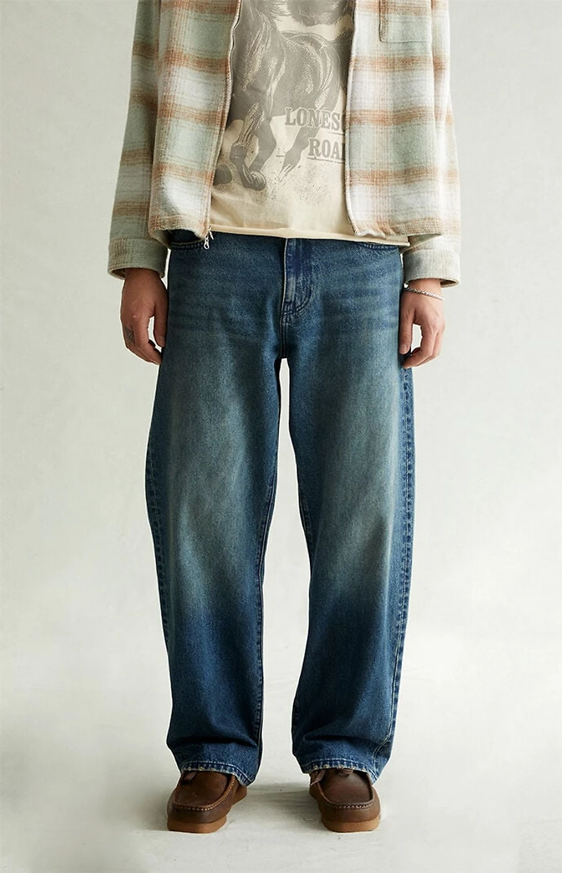 Pacsun Dylan Baggy Jeans Dark Blue Tinted