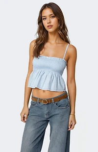 Edikted Millie Scrunch Tank Top