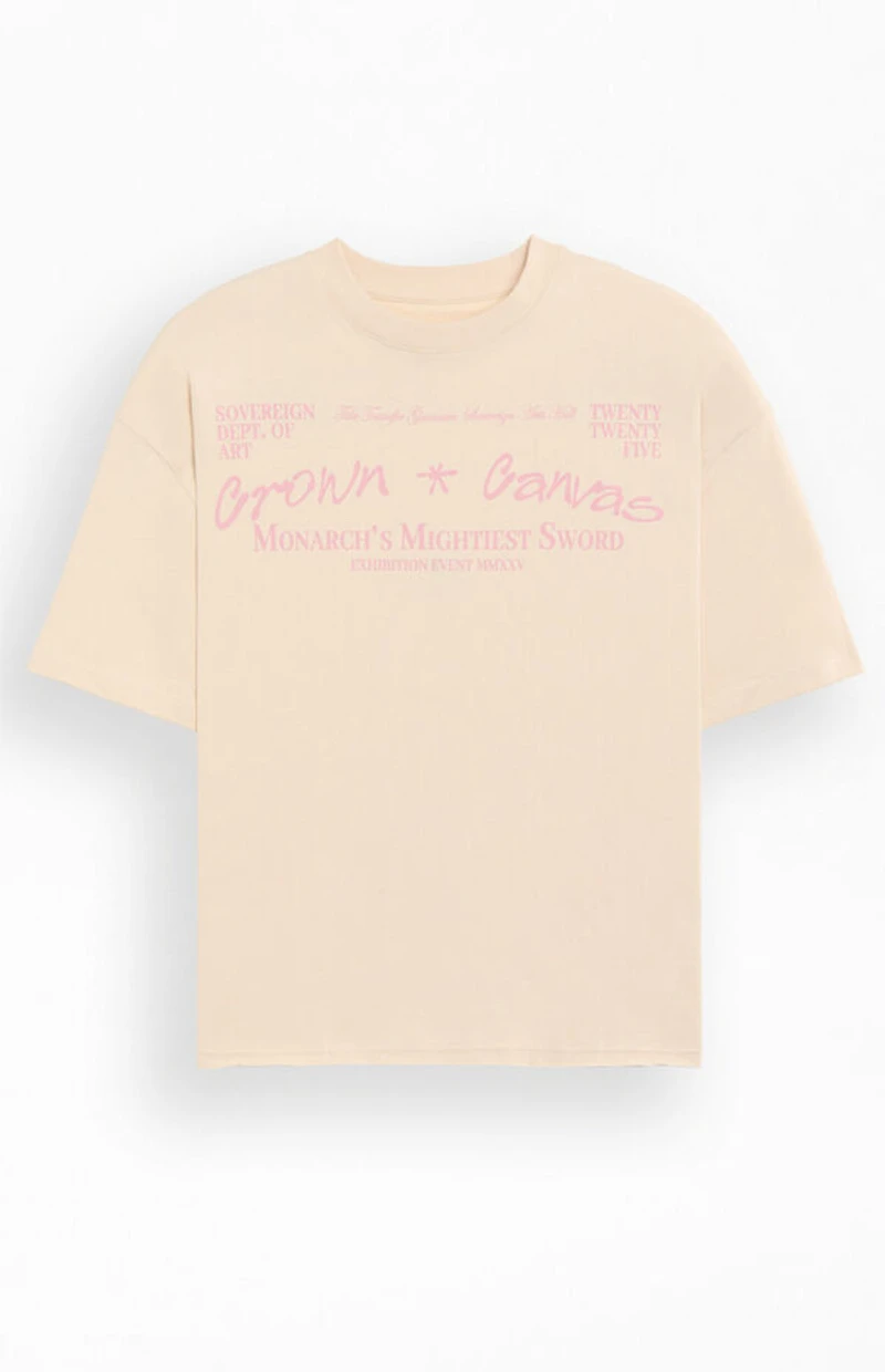 Pacsun Crown And Canvas Cropped Boxy T-Shirt
