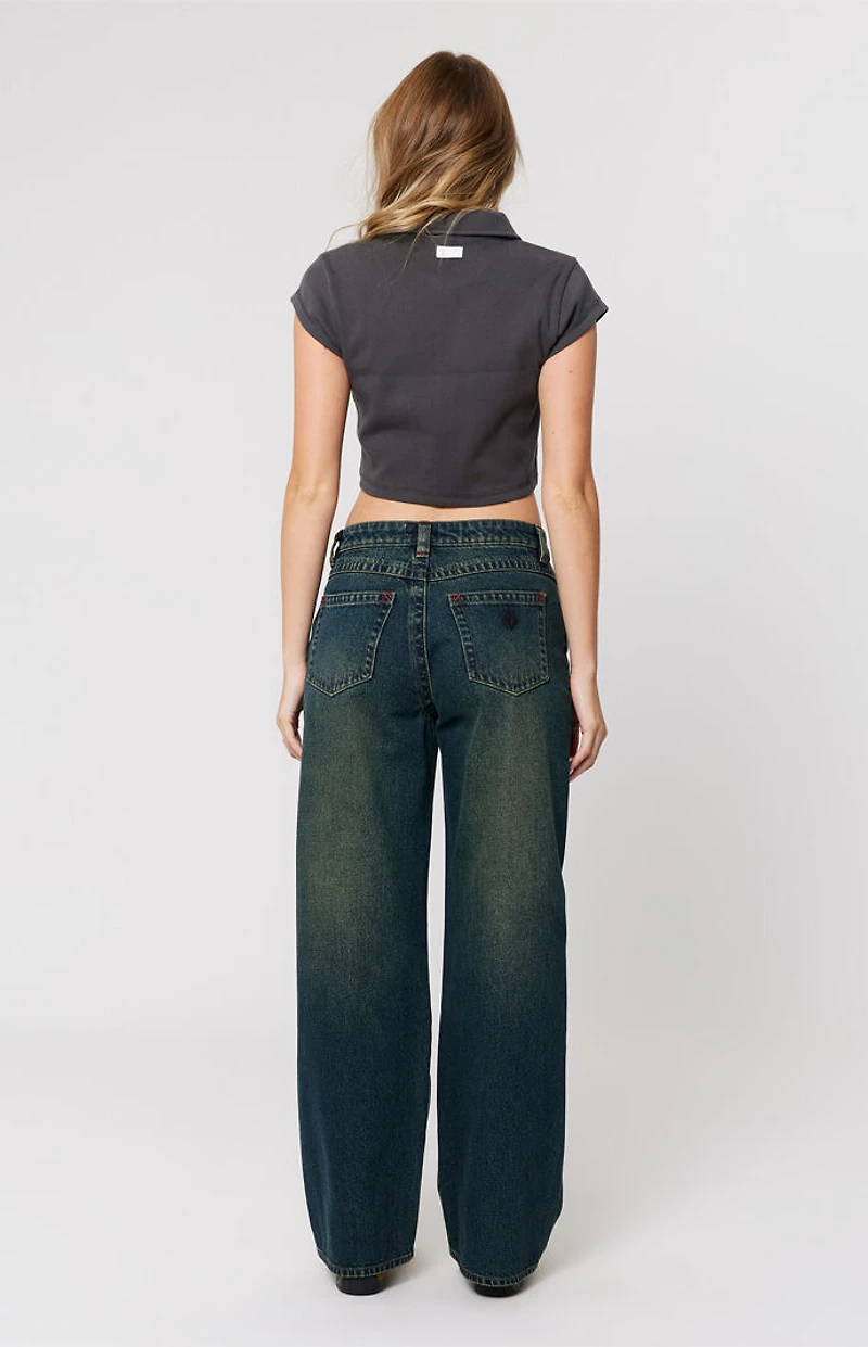 ABRAND Riley 95 Low Rise Baggy Jeans