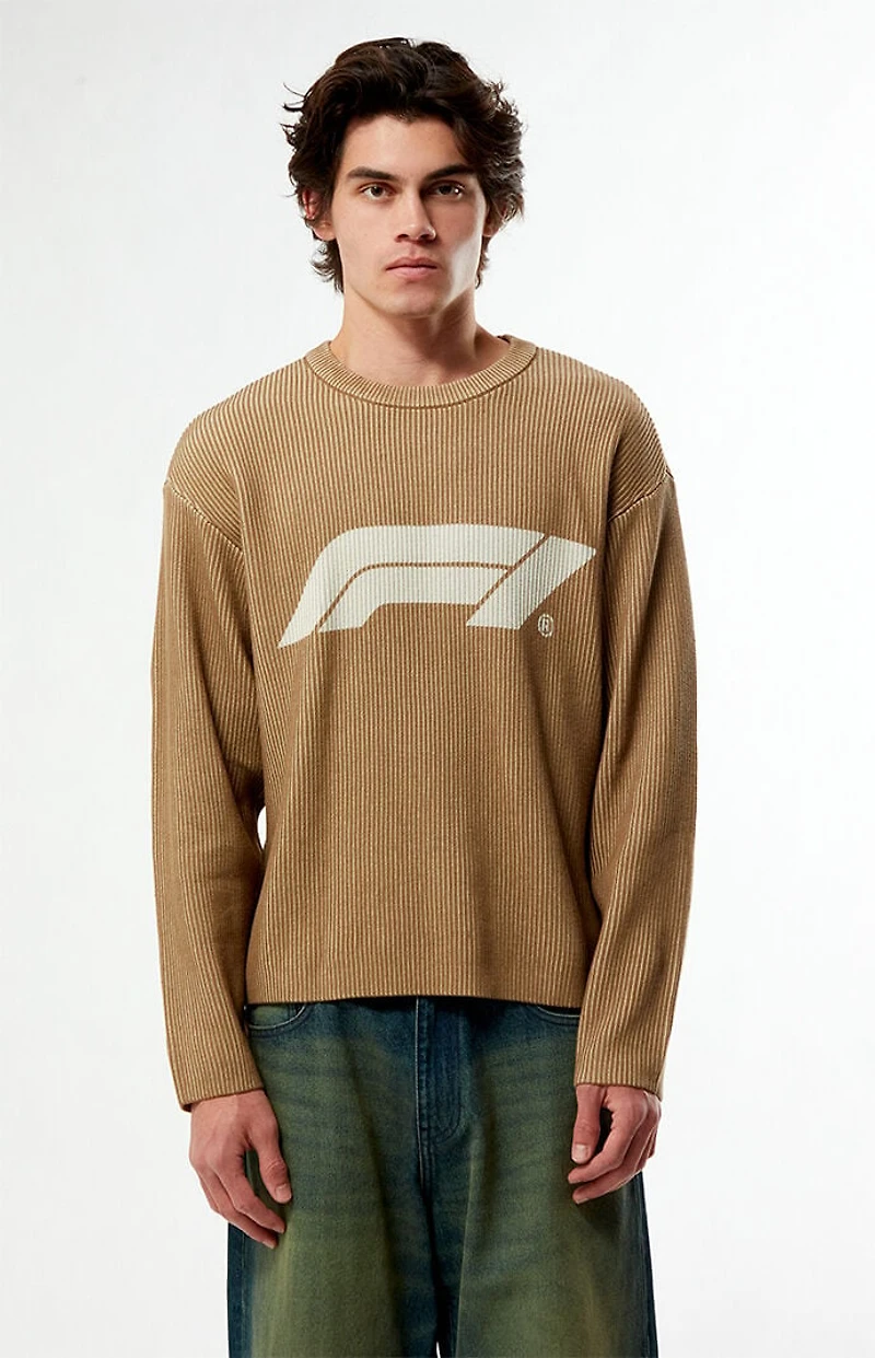 Formula 1 x Pacsun Ribbed Knit Crew Neck Sweater