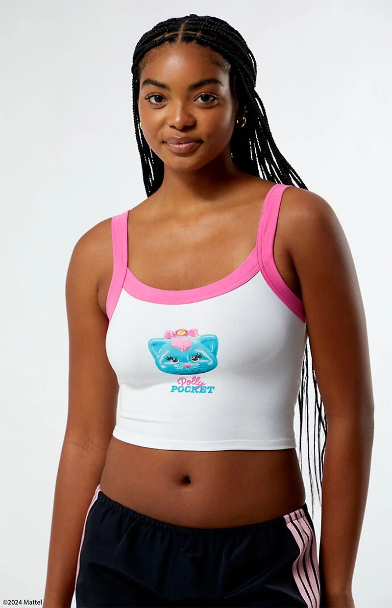 Polly Pocket Kitty Colorblock Tank Top