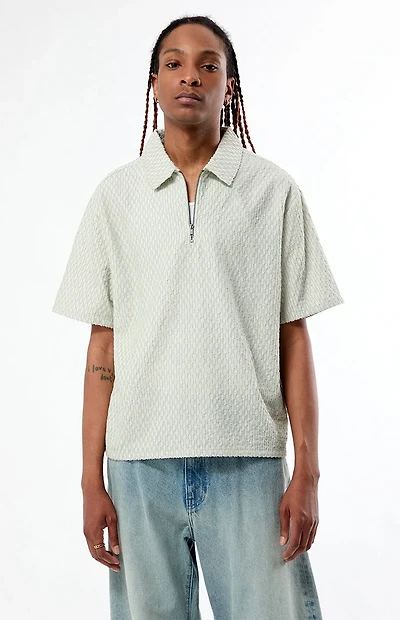 Pacsun Nomad Green Quarter Zip Shirt