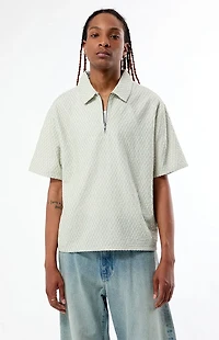 Pacsun Nomad Green Quarter Zip Shirt