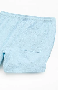 Pacsun Surf Club Seersucker 4.5" Swim Trunks