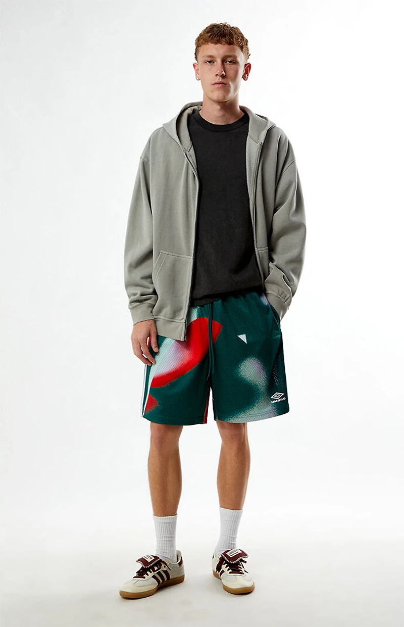 Umbro x PacSun Green Taty Mesh Shorts