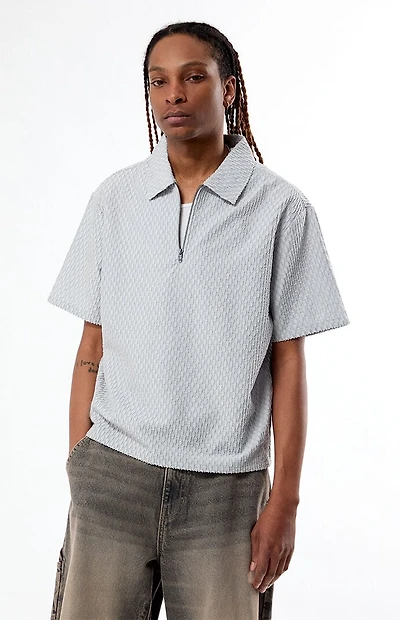 Pacsun Nomad Gray Quarter Zip Shirt