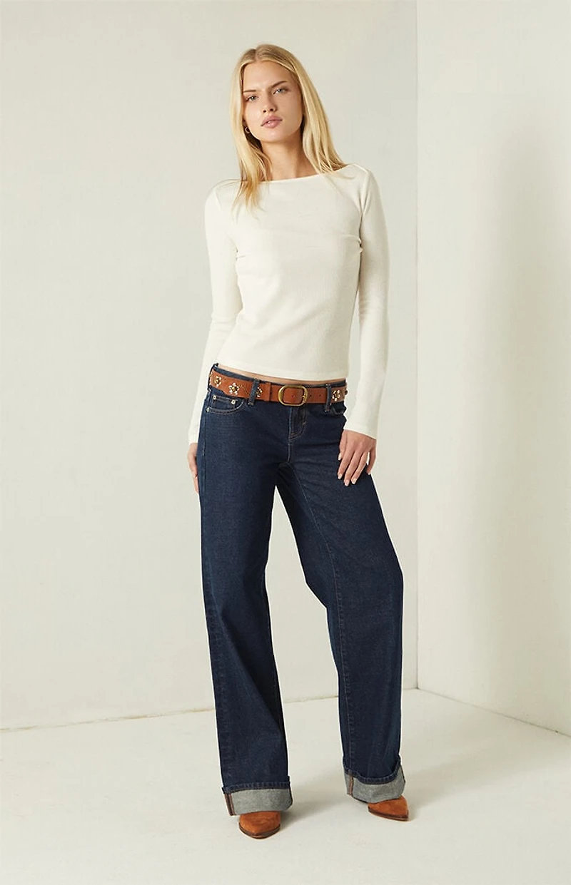 Your Favorite Jodi Long Sleeve Waffle Knit Top