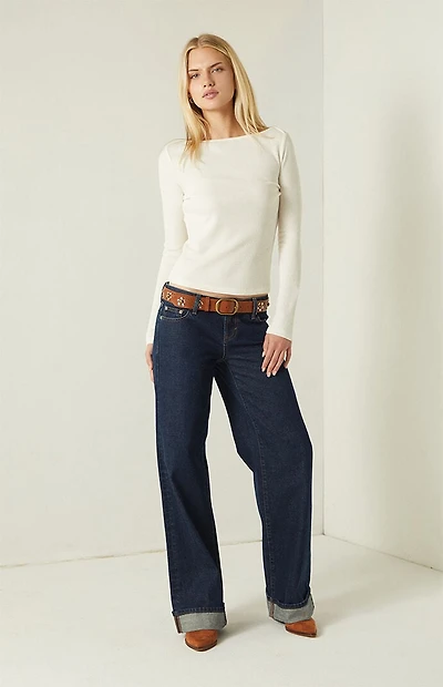 Your Favorite Jodi Long Sleeve Waffle Knit Top