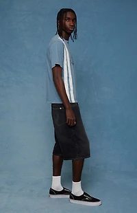 Pacsun Austin Extreme Baggy Denim Shorts Washed Black