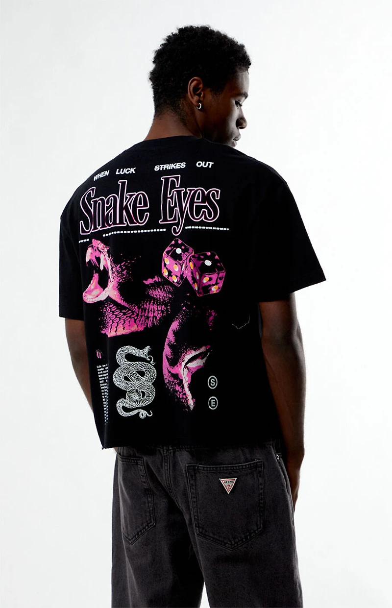 Pacsun Snake Eyes Cropped Boxy T-Shirt