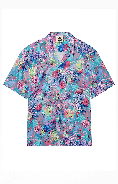 Boardies Coral Camp Shirt