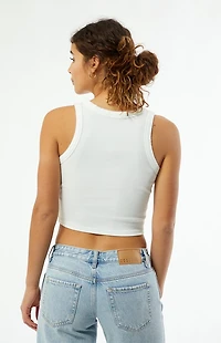 LA Hearts Verona Scalloped Stitch Tank Top