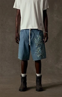 The Met x Pacsun Moon Flask Lily Baggy Jorts