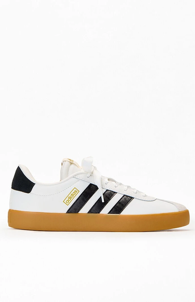 adidas Women's White Leather VL Court 3.0 Sneakers