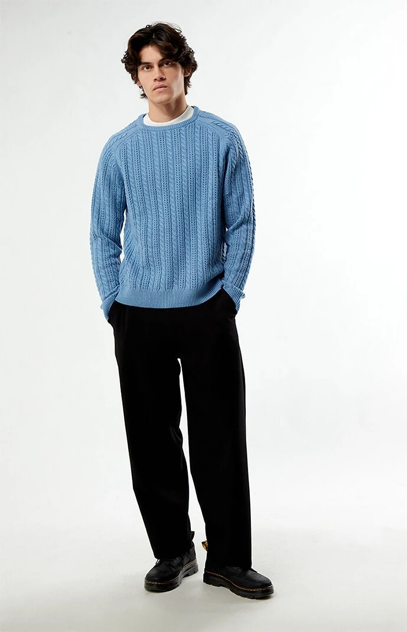 Rhythm Doheny Pointelle Crew Neck Sweater