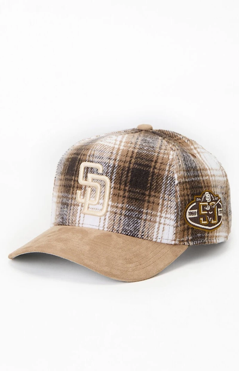 Mitchell & Ness MLB Plaid San Diego Padres Pro Snapback Hat