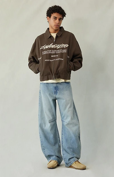 Pacsun Mason Baggy Barrel Jeans Light Indigo