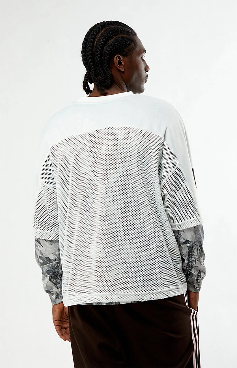 Pacsun Golden State Mesh Jersey 2fer Long Sleeve T-Shirt