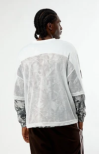 Pacsun Golden State Mesh Jersey 2fer Long Sleeve T-Shirt