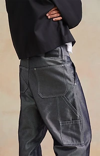 RARE DNM EDIT Metallic Black Baggy Carpenter Jeans