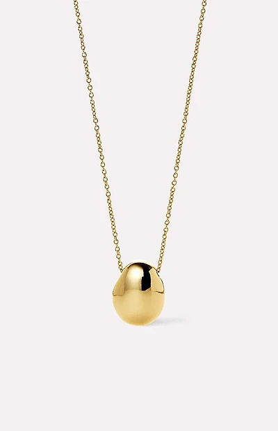 Ana Luisa Pebble Mini Gold Pendant Necklace