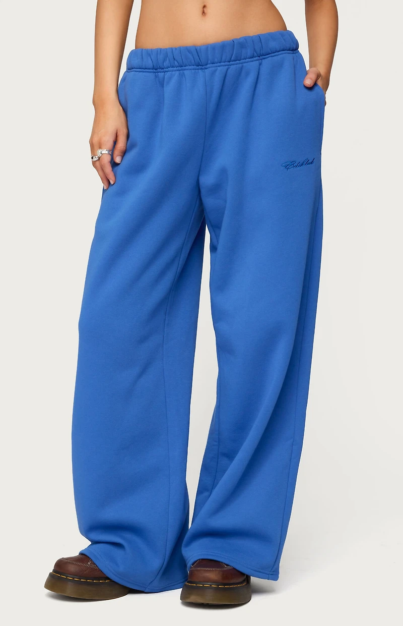 Edikted Basic Girl Wide Leg Sweatpants
