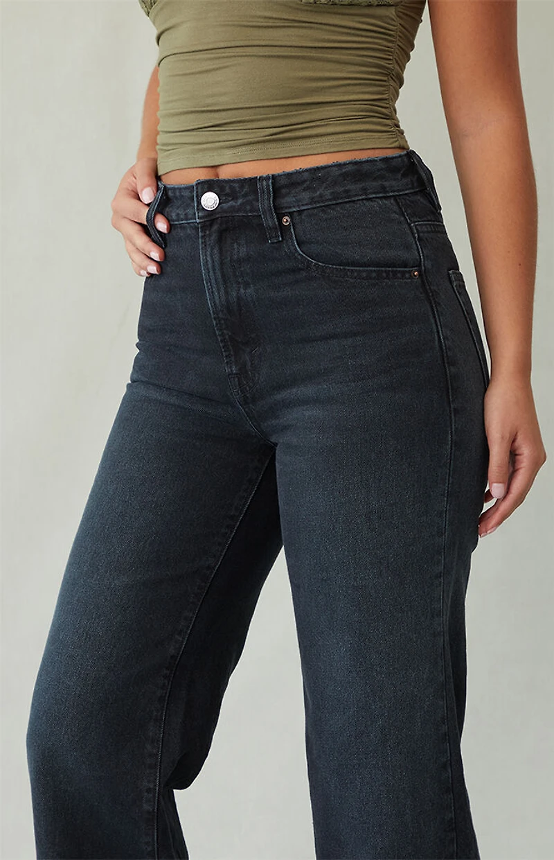 Pacsun Madison High Waisted Girlfriend Jeans Black