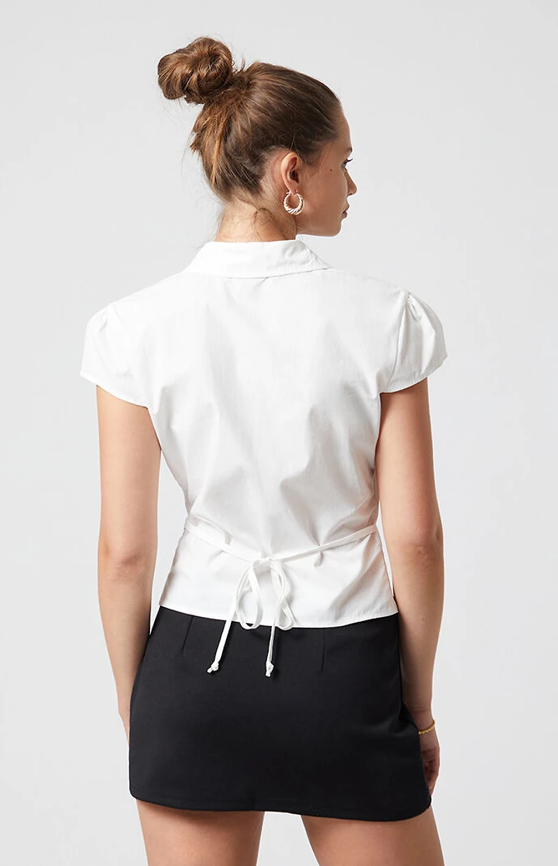 Beverly and Beck Audrey Button Up Collar Top