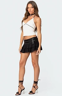 Edikted Celine Contrast Halter Top