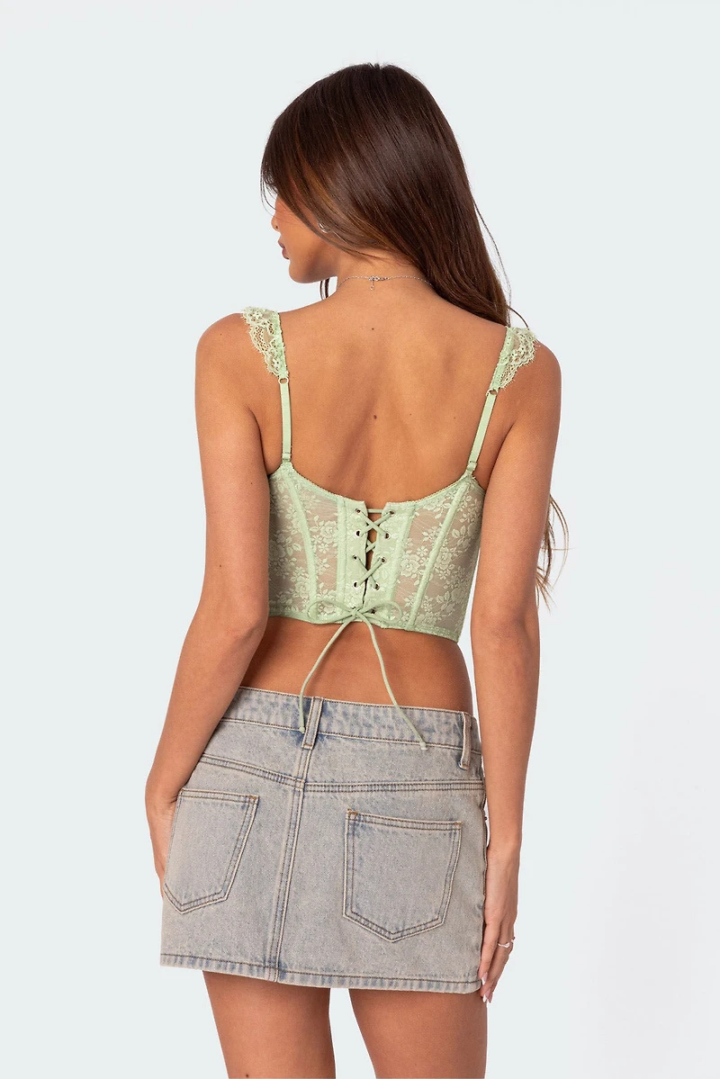 Edikted Amaya Sheer Lace Corset