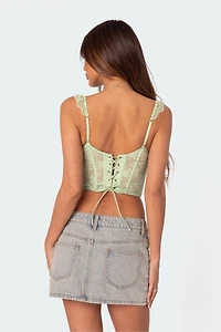Edikted Amaya Sheer Lace Corset