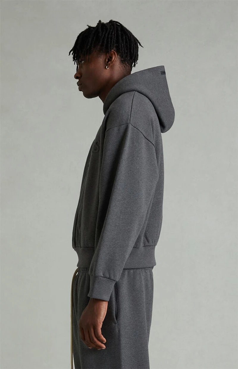 Fear of God ESSENTIALS Charcoal Heather Embossed Classic Hoodie