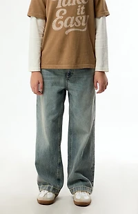 Pacsun Kids Baggy Jeans Light Indigo