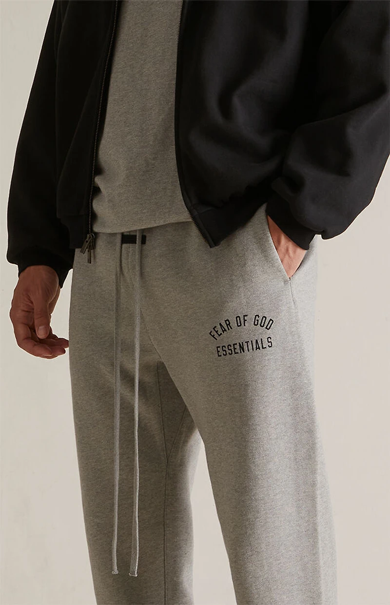 Fear of God ESSENTIALS Dark Heather Oatmeal Classic Sweatpants