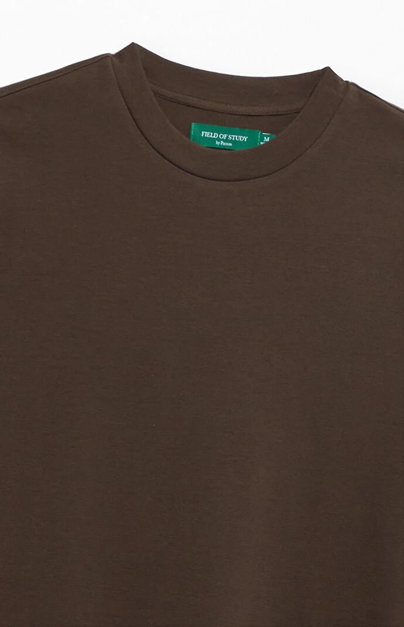 FIELD OF STUDY by Pacsun Brown Muscle T-Shirt
