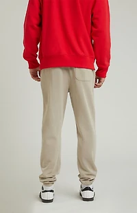Pacsun Cream Fleece Sweatpants