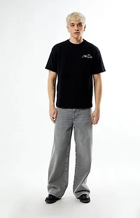 Pacsun Black Melody Waffle Knit T-Shirt