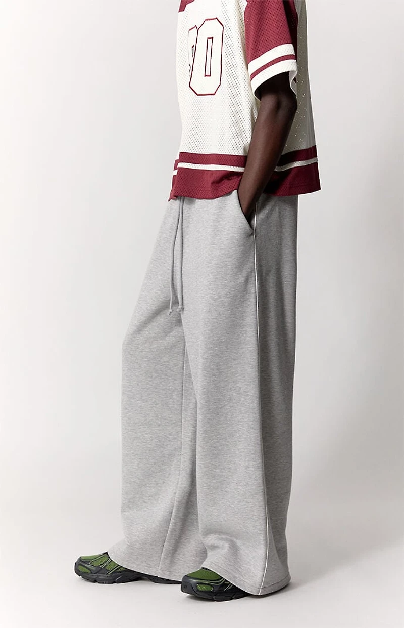 Pacsun Heather Grey Fleece Ultra Baggy Sweatpants