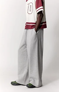 Pacsun Heather Grey Fleece Ultra Baggy Sweatpants