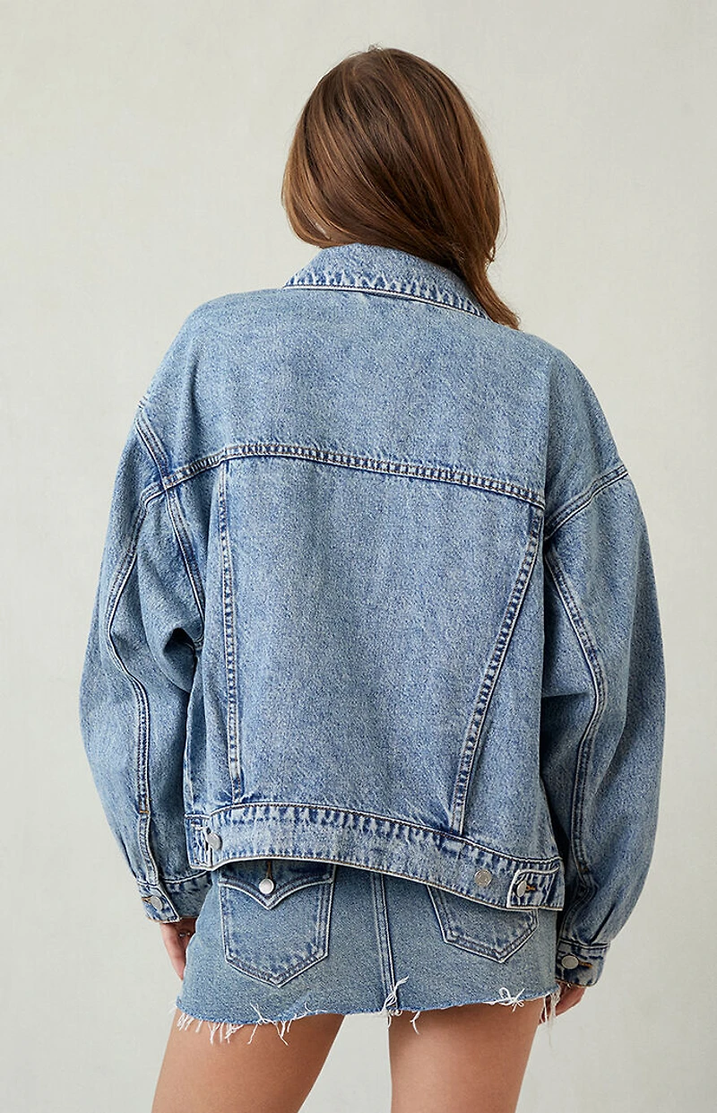 Pacsun Light Indigo Relaxed Denim Trucker Jacket