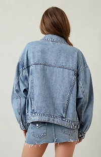 Pacsun Light Indigo Relaxed Denim Trucker Jacket