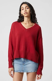 Beverly and Beck Eliza V-Neck Pullover Sweater