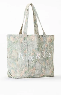 MUSEUM OF PEACE & QUIET Wordmark Camo Tote Bag
